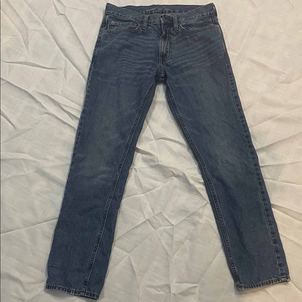 Old Navy Men's Dark Blue Straight Jeans